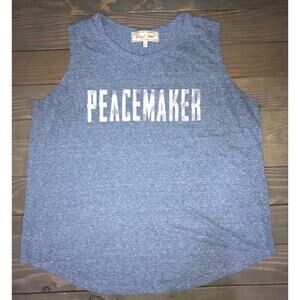 Sheryl Crow Peacemaker sleeveless blue top women's size 1X